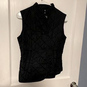 Gap Black Light Quilted Vest